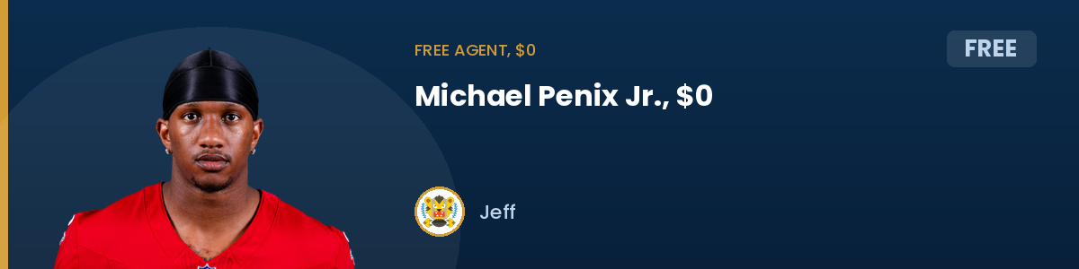 Free agent, $0: Michael Penix Jr., $0